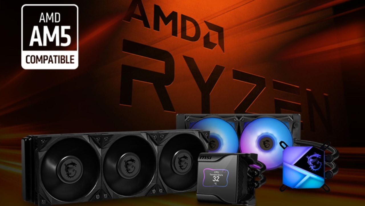 MSI's fleet of AIO liquid coolers: AMD AM5 ready for Ryzen 7000 CPUs