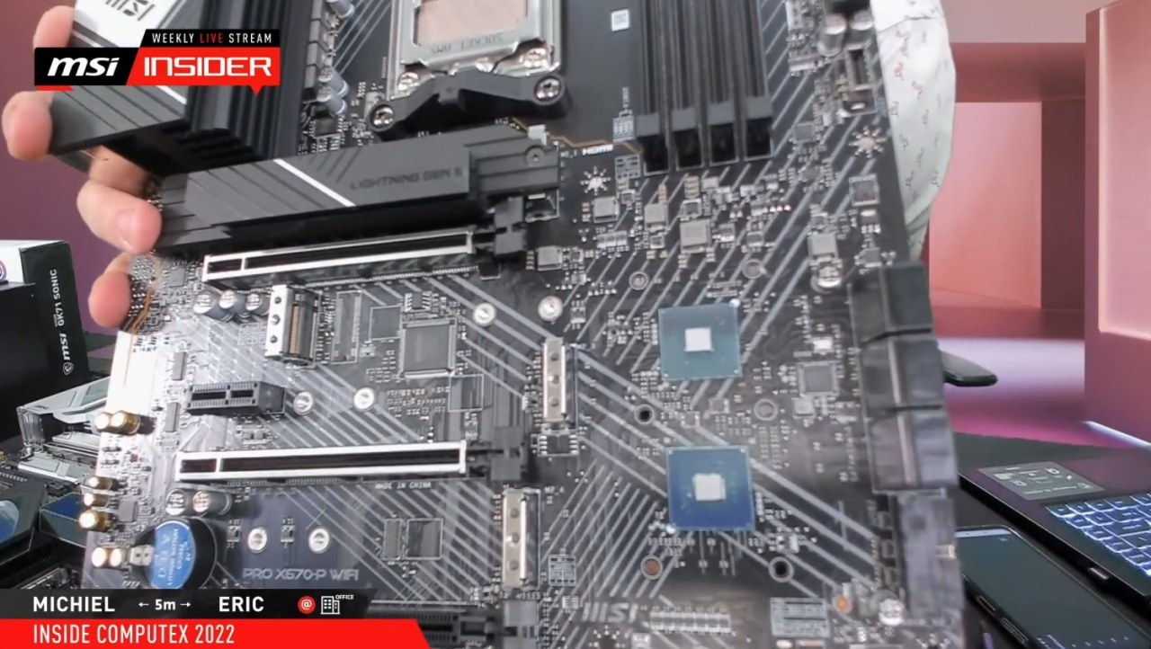 MSI teases AMD X670-based Zen 4 motherboard with dual-chipset design