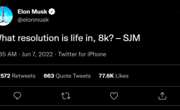 Elon Musk asks what resolution is life in: 8K he says