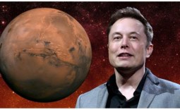 Elon Musk showcases the rocket slated to take humans to Mars