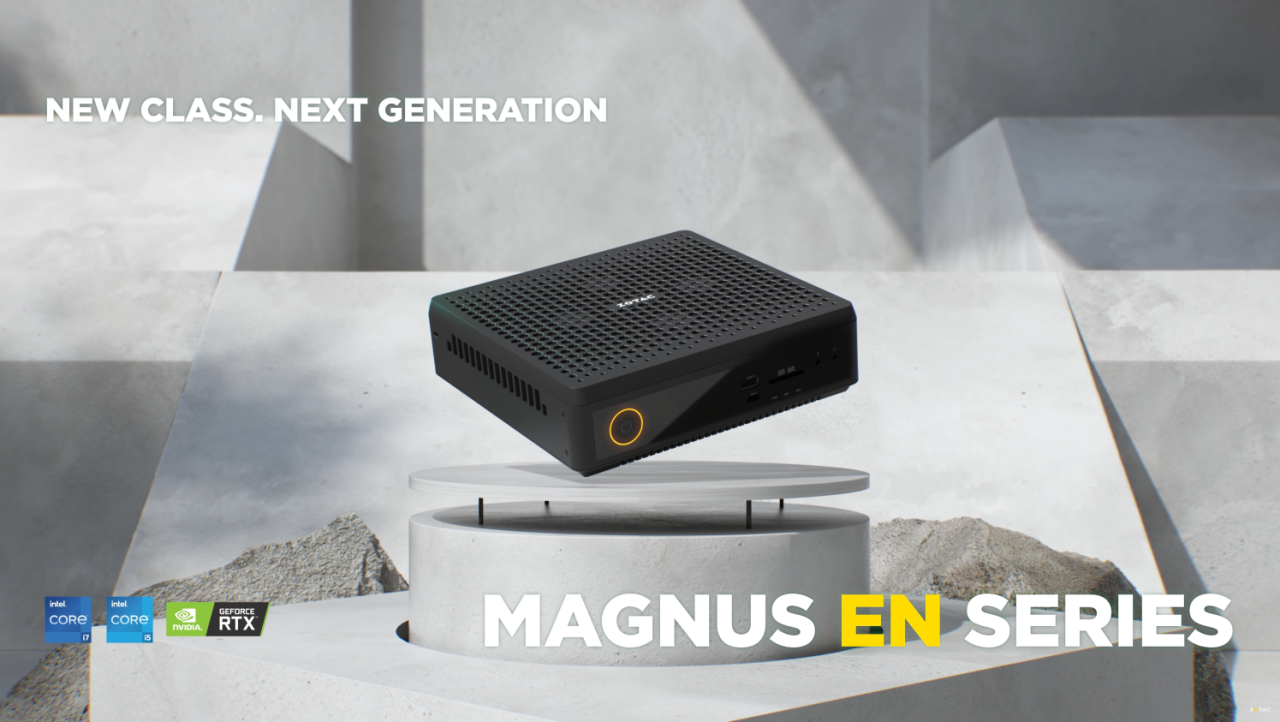 ZOTAC ZBOX E series MAGNUS Mini PC: up to GeForce RTX 3080 GPU