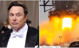 Elon Musk responds to video of Starship booster exploding into flames