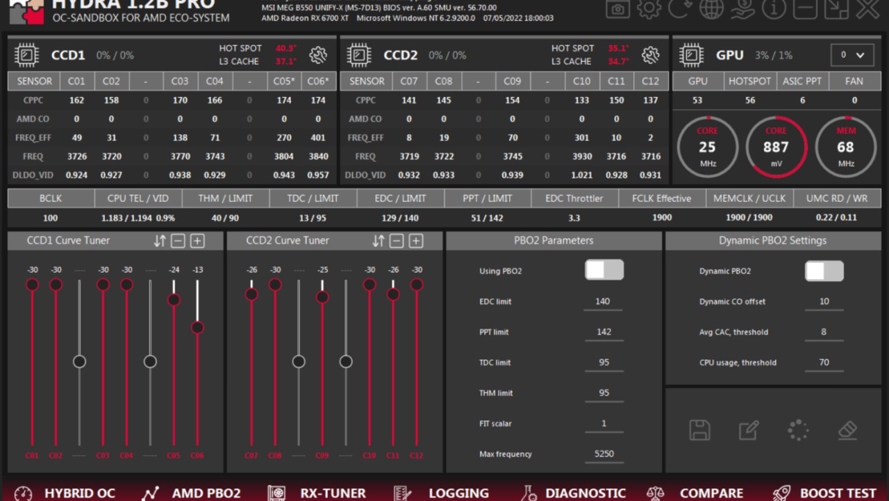 HYDRA 1.2 OC tool: AMD Zen 4 support, auto GPU tuning for Radeon GPUs