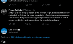 Elon Musk on overpopulation: 'Earth is basically empty of humans'
