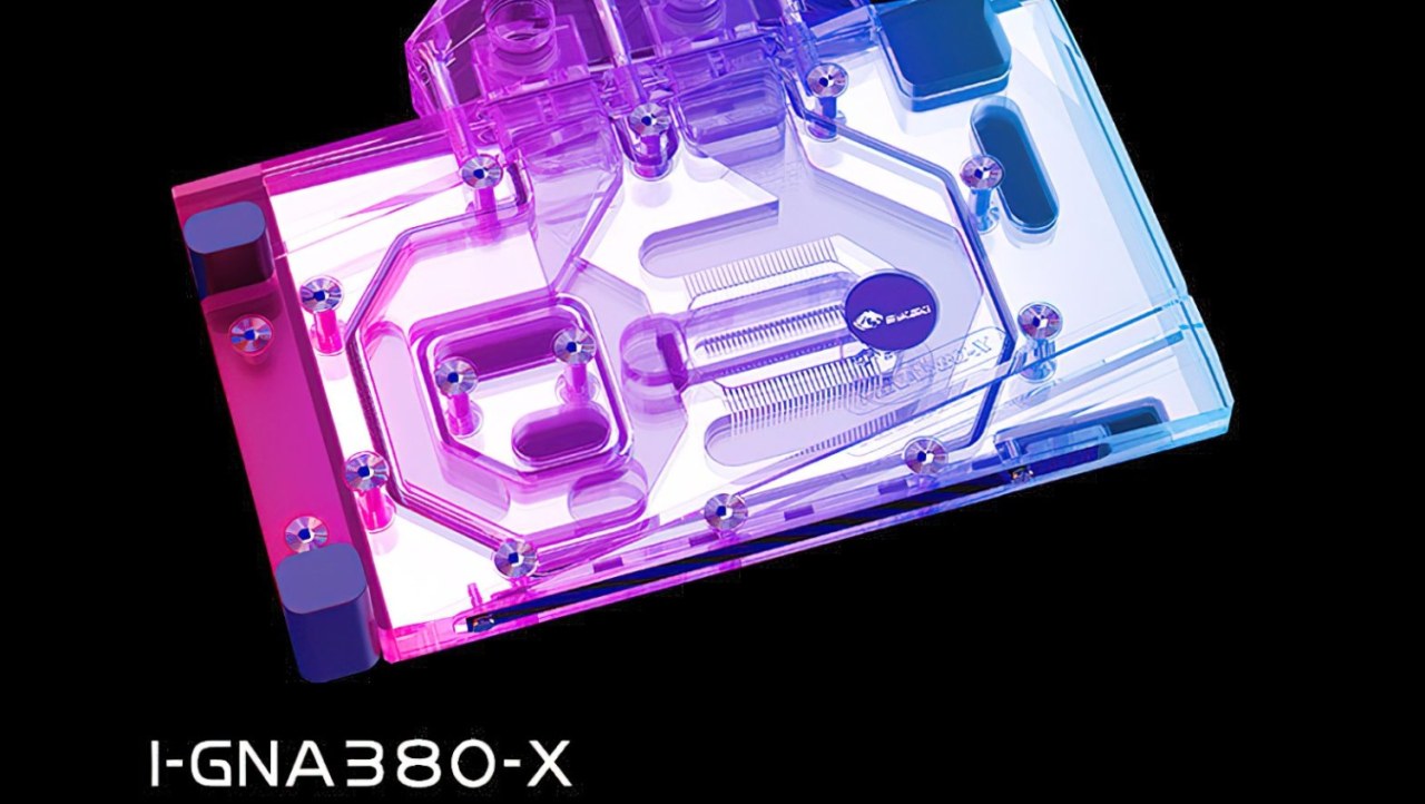 Bykski reveals first water block for the Intel Arc A380 graphics card