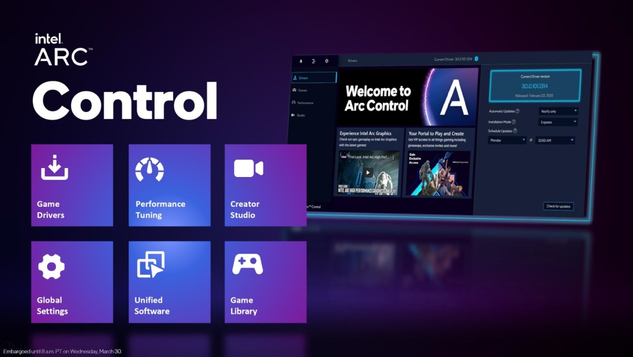 Intel's new Arc GPU driver: new game support, fixes for Arc software