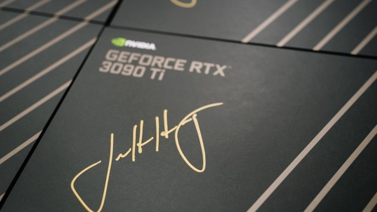 NVIDIA is giving away GeForce RTX 3090 Ti cards signed by Jensen Huang
