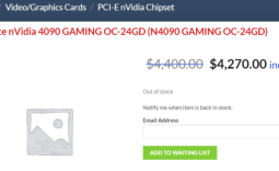 GIGABYTE's new GeForce RTX 4090 listed in Australia for under $3000
