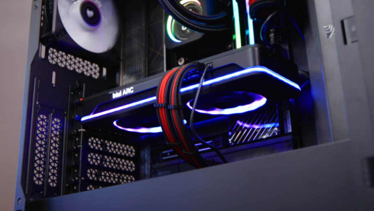 Intel Arc A770 used by MKBHD, needs RGB cable plugged into your mobo?!