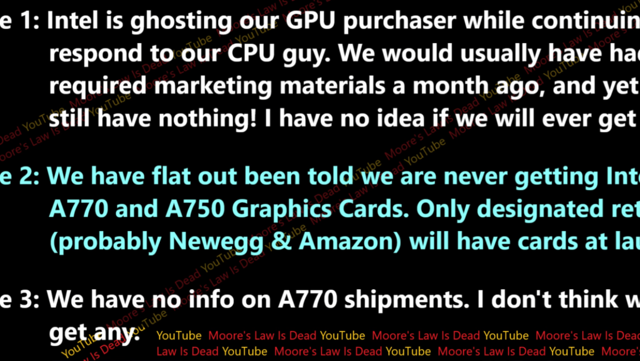 Intel Arc GPU: once launch volume is gone, you won't be able to buy it