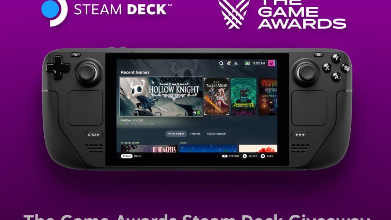 Valve to give away over 100 Steam Deck handhelds during The Game Awards
