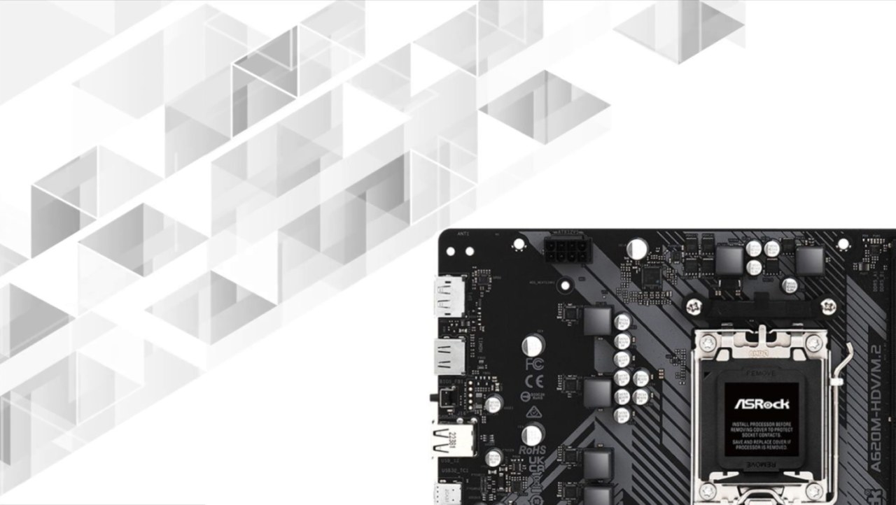 ASRock's A620 motherboard is the first entry-level AM5 board to be pictured