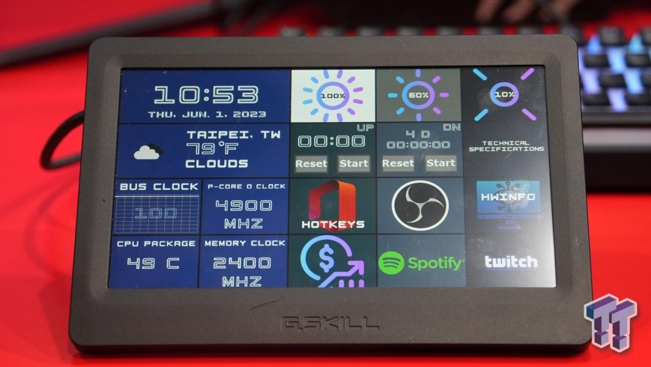 G.Skill announce the WigiDash PC Command Panel, the Stream Deck competitor