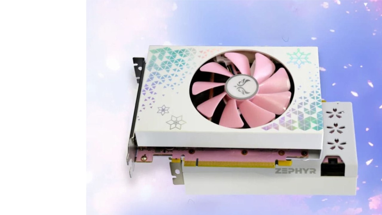 Zephyr's GeForce RTX 3060 Ti features a pink PCB, the first and probably not the last