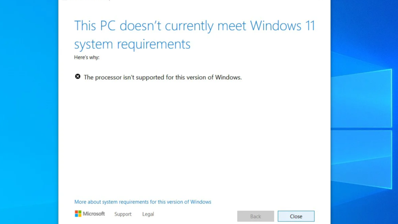 Microsoft makes ground in its war to stop Windows 11 running on old PCs