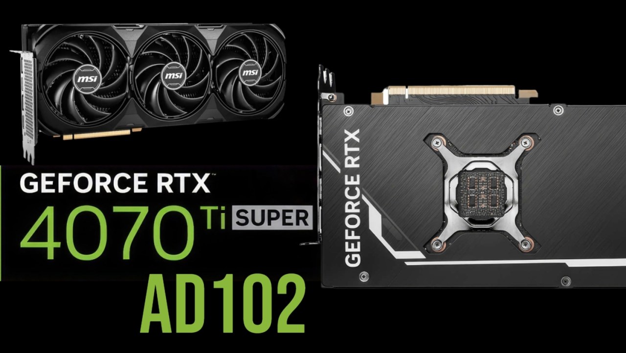 GeForce RTX 4070 Ti SUPER GPUs from MSI and Colorful have the same chip as the GeForce RTX 4090