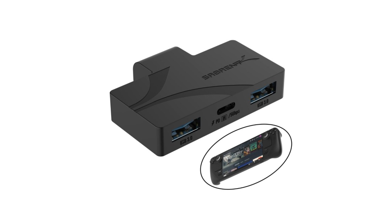 Sabrent USB Type-C 3-Port Gaming Hub for Steam Deck will amplify your portable gaming