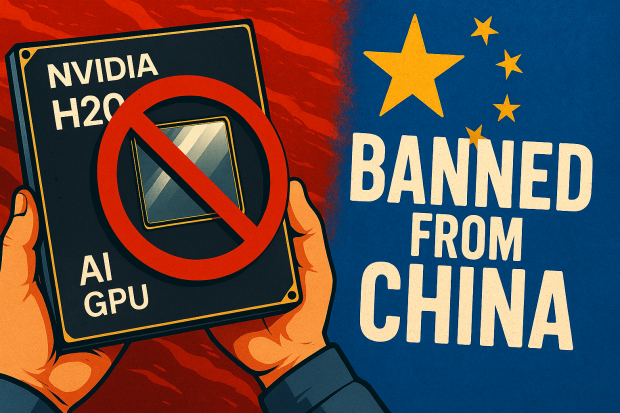 US government bans NVIDIA from selling H20 AI GPUs to China for the 'indefinite future'