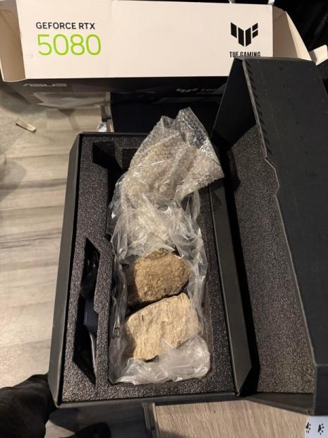Redditor orders RTX 5080 for $1200, gets a box of rocks instead: Best Buy won't refund it