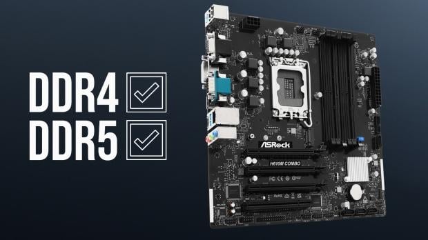 ASRock's new motherboard supports both DDR4 and DDR5 memory