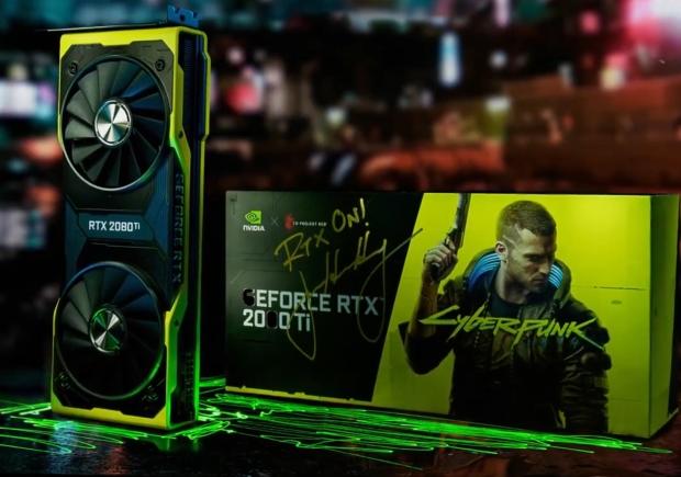 NVIDIA celebrates 5th anniversary of Cyberpunk 2077 with RTX 2080 Ti GPU signed by Jensen Huang