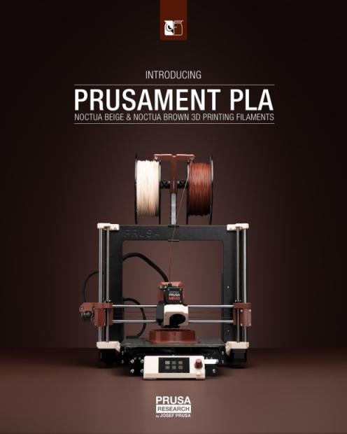 3D printing giant Prusa teams with Noctua, you can now 3D print sleek beige and brown filament