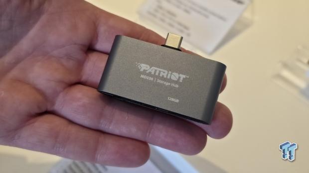 Patriot's MD330 storage hub lets you connect a monitor, access storage, charge your phone