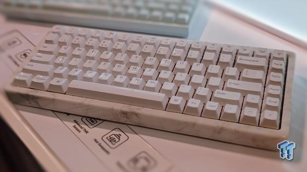 Keychron's luxury ceramic-and-marble keyboard is not something you see every day