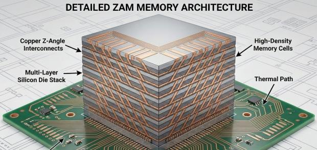 Intel teams with SoftBank on next-gen ZAM memory, prototypes to compete against HBM in 2028