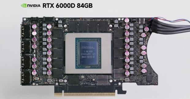 NVIDIA's new RTX 6000D appears in teardown: 84GB GDDR7 in China compared to the full 96GB
