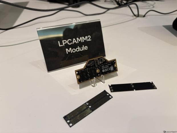 Here's what 96GB of LPCAMM2 memory with LPDDR5X-9600 modules looks like, production coming soon
