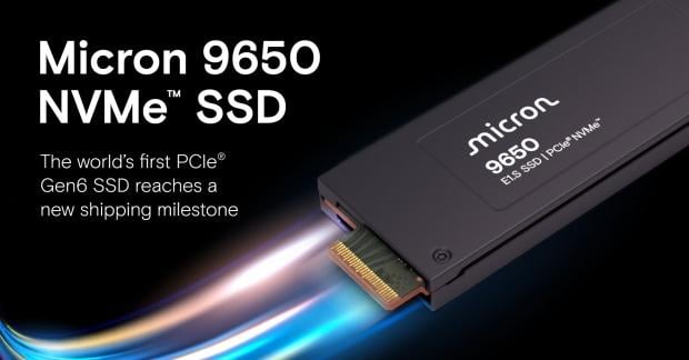 Micron now mass producing the world's first PCIe Gen6 SSD: up to 28GB/sec read speeds