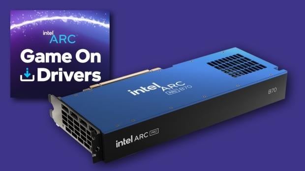 Intel's latest Arc Graphics driver officially adds gaming support for the new Arc Pro B70