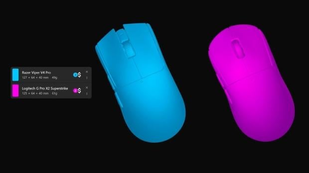 EloShapes is a web tool that lets you compare gaming mouse shapes in 3D