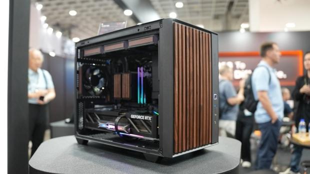 ID Cooling shows off wooden PC cases and matching AIO coolers at Computex 2026