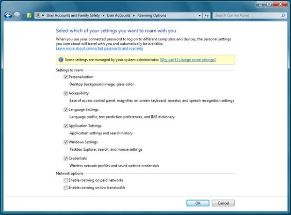 Windows 8: Roaming Options, syncs to Microsoft's fluffy ...
