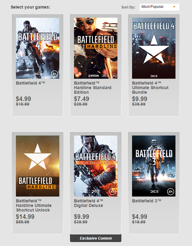 battlefield 4 price