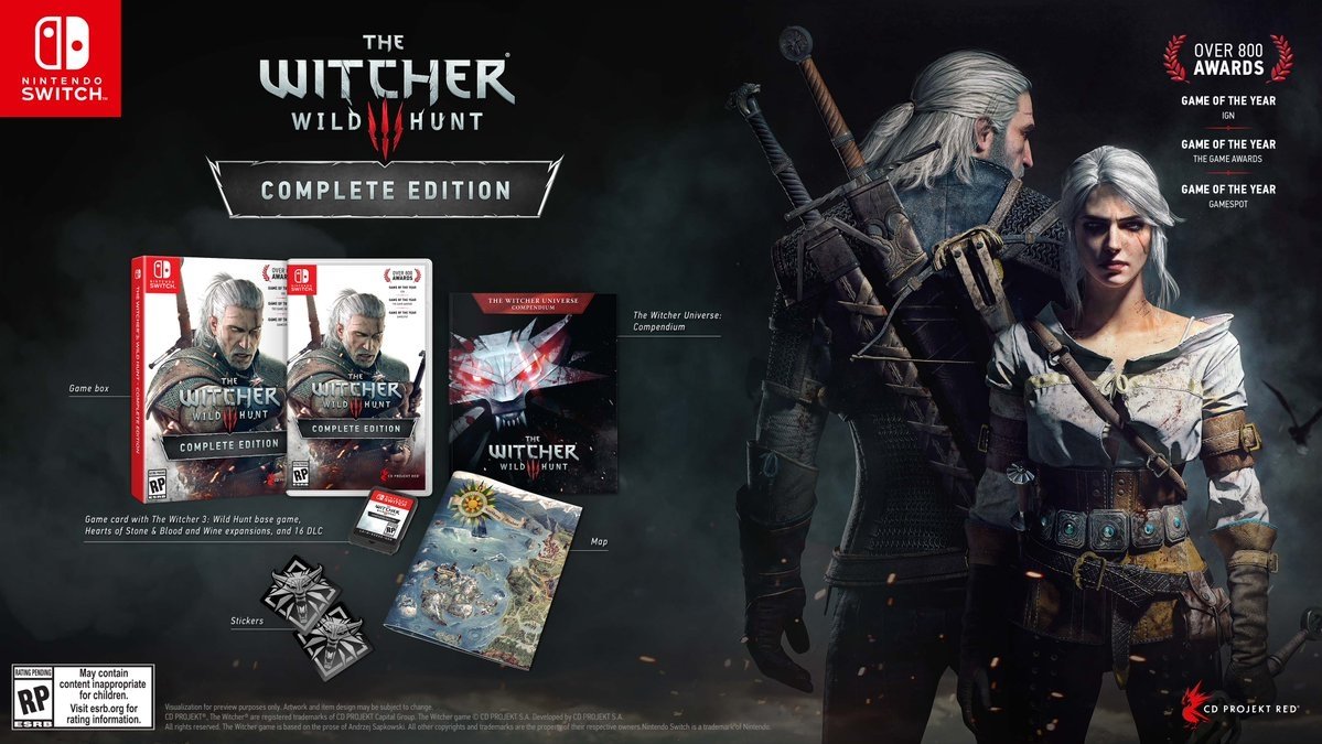 The Witcher 3 Wild Hunt Won T Have Day 1 Download On Switch Tweaktown