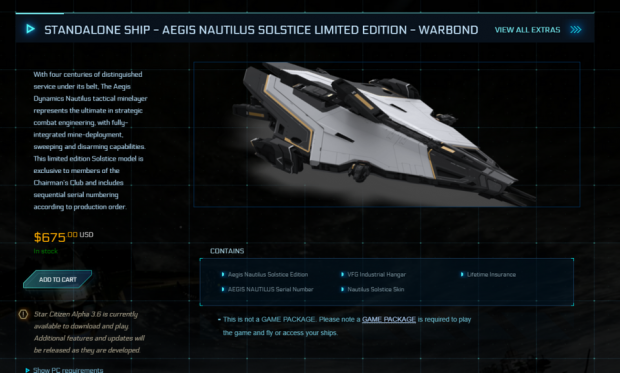 star citizen buy ships in game