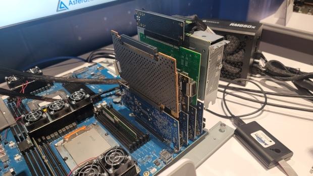 PCIe 6.0 connectivity demoed at NVIDIA GTC 2024: ready for Blackwell B100, B200, GB200 AI GPUs
